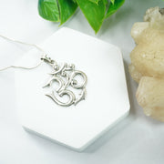 Om Silver Pendant : Big - Love Rocks